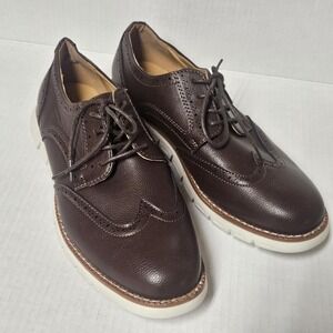 Mens Nautica‎ Size 10 Dress Shoes Brown Lace Up